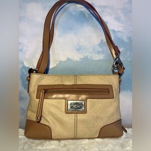 Tignanello Leather Purse with Built in Wallet (Tan)